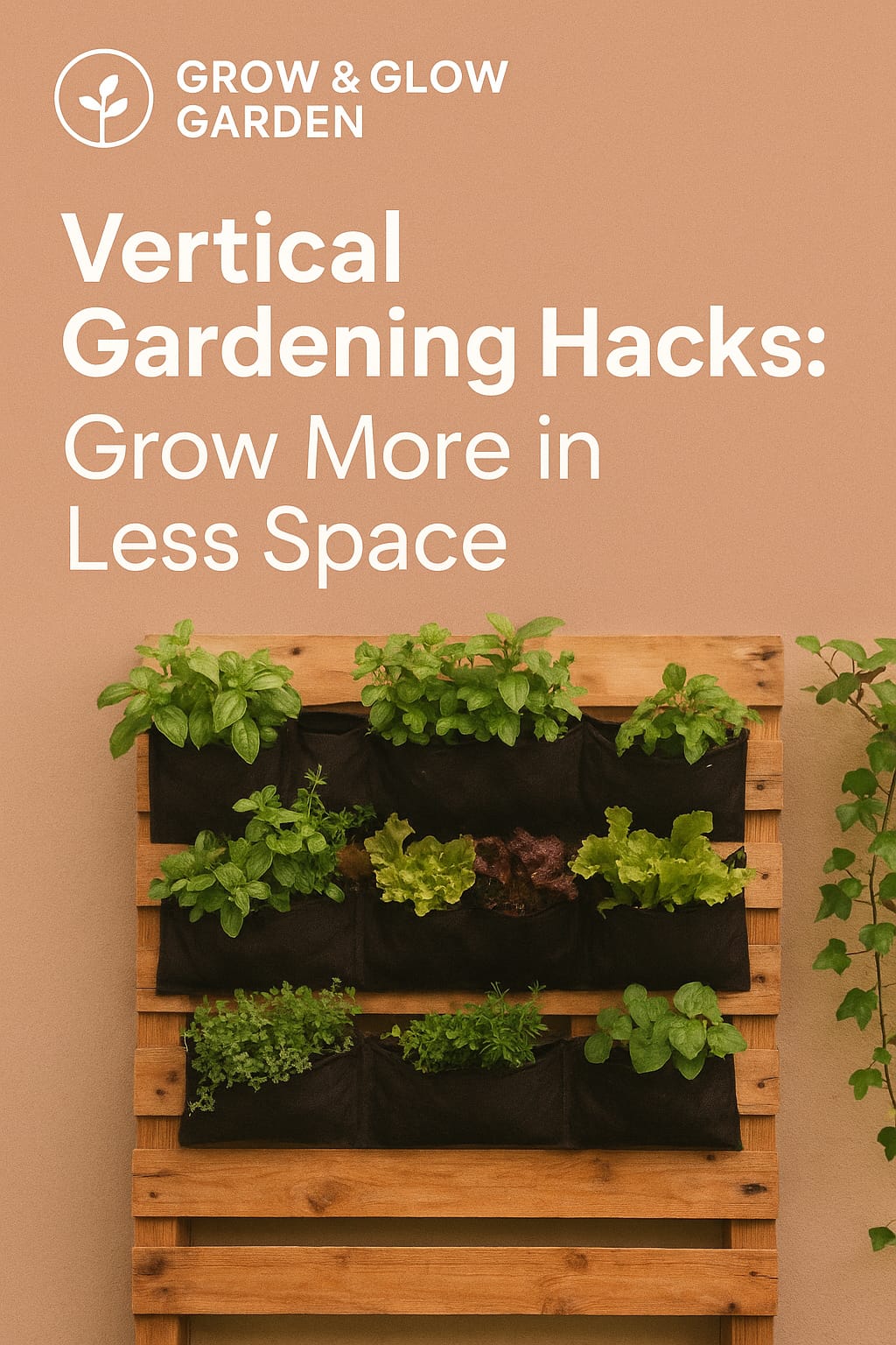 Vertical Gardening Hacks - Creative small-space garden ideas using vertical planters, trellis, and hanging containers.