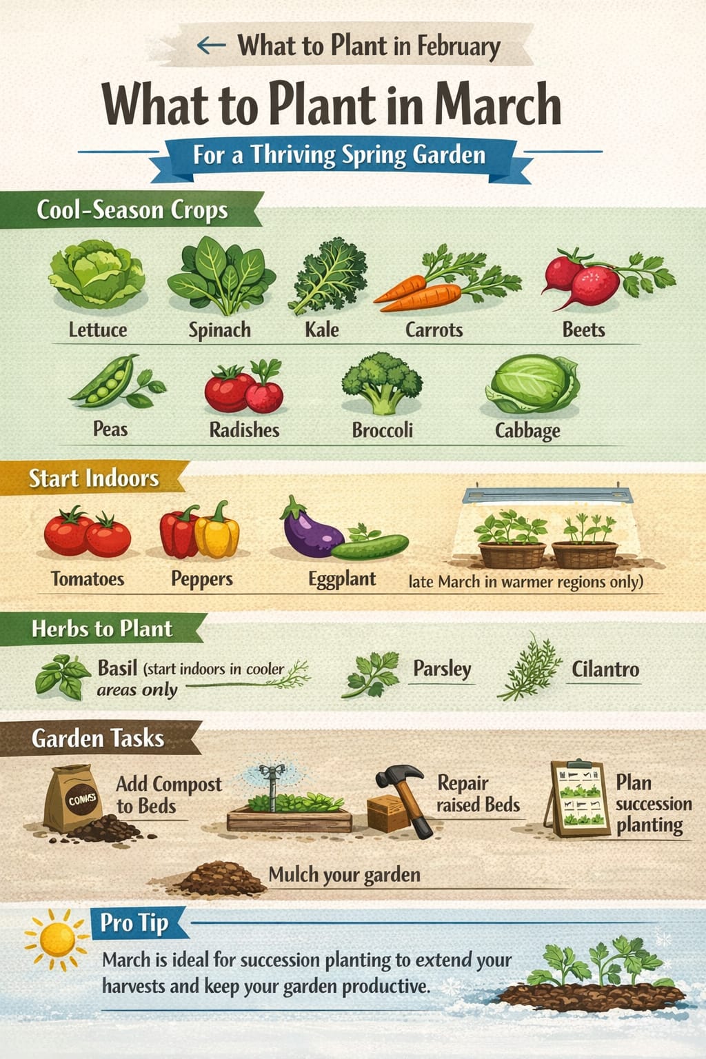 What to Plant in March for a Thriving Spring Garden - Grow & Glow
