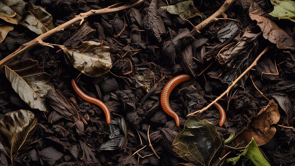 rich, dark compost teeming with beneficial microorganisms