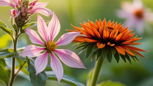 Milkweed, and Coneflower