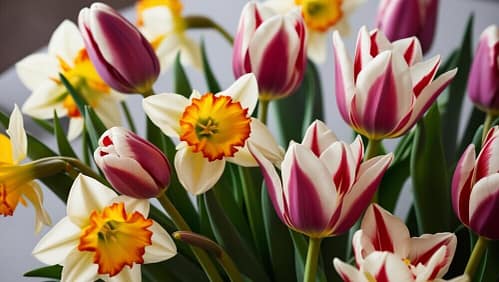 Tulips, and Daffodils